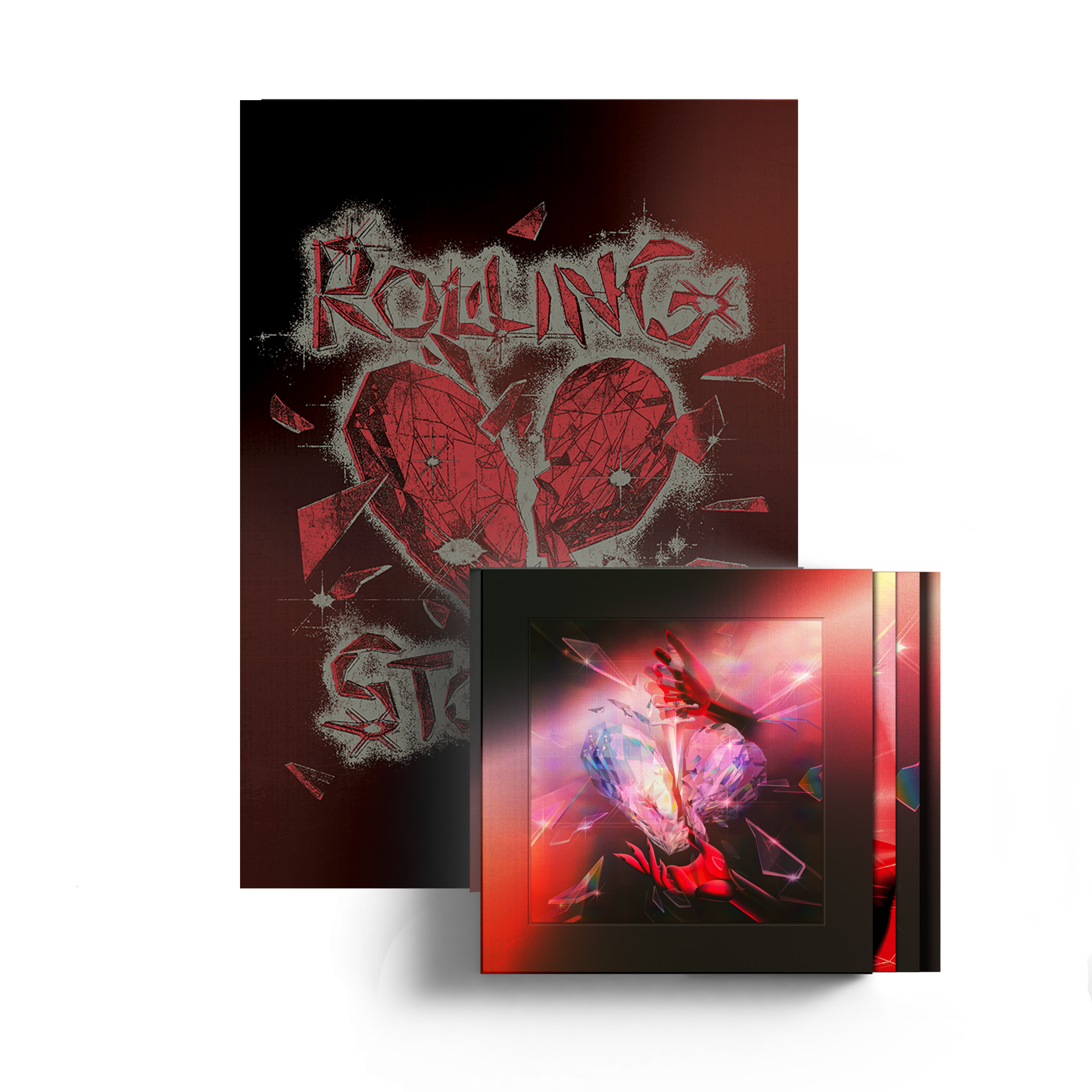 The Rolling Stones Hackney Diamonds CD & Blu Ray Box Set + Exlusive Germany Litho Bundle 323899