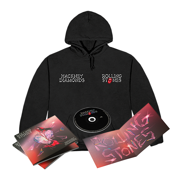 The Rolling Stones Hackney Diamonds DigiPack CD + Hoodie Bundle 323808