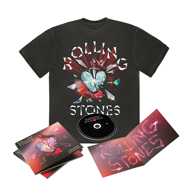 The Rolling Stones Hackney Diamonds DigiPack CD + T-Shirt Bundle 323801