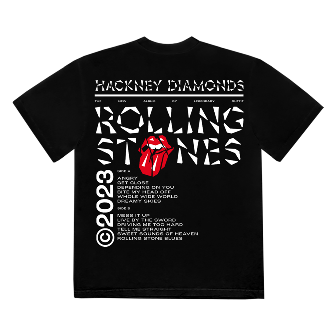 The Rolling Stones Hackney Diamonds Tracklist T-Shirt 326650