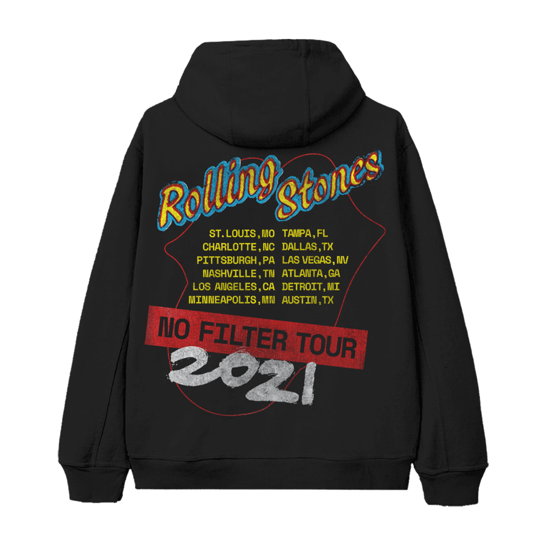 The Rolling Stones No Filter 2021 Parking Lot Kapuzenjacke 187784